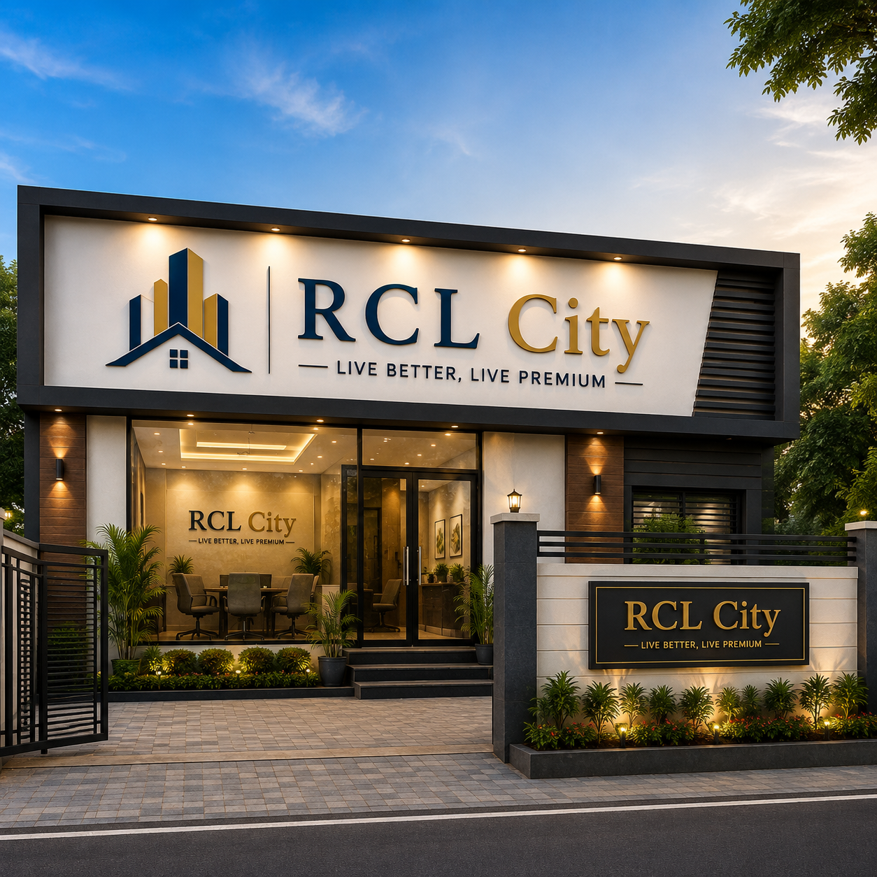 RCL City plot boundaries and internal road under construction